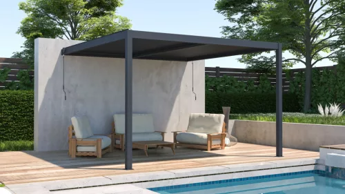G21 Trenton 4x4 m bioklimatikus pergola, antracit alumínium