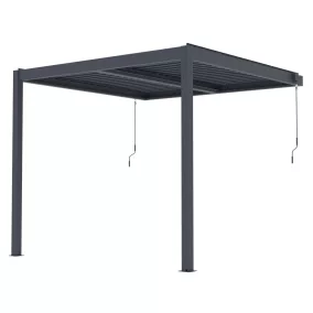   G21 Trenton Premium 3x3 m bioklimatikus pergola, antracit alumínium