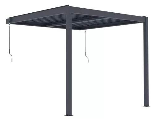 G21 Trenton Premium 3x3 m bioklimatikus pergola, antracit alumínium