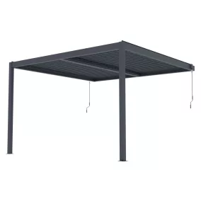   G21 Trenton Premium 4x4 m bioklimatikus pergola, antracit alumínium