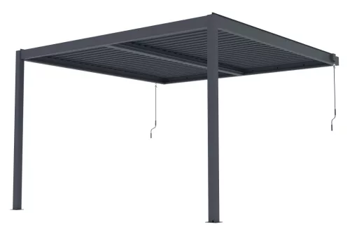 G21 Trenton Premium 4x4 m bioklimatikus pergola, antracit alumínium
