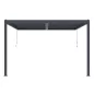   G21 Trenton Premium 4x4 m bioklimatikus pergola, antracit alumínium
