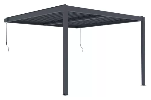 G21 Trenton Premium 4x4 m bioklimatikus pergola, antracit alumínium