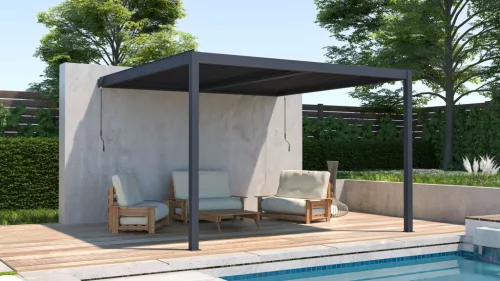 G21 Trenton Premium 4x4 m bioklimatikus pergola, antracit alumínium