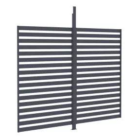   G21 kiegészítő fix lamellás fal 3x2,6 m Trenton pergolához
