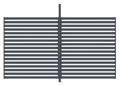 G21 kiegészítő fix lamellás fal 4x2,6 m Trenton pergolához