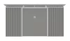 Kerti ház G21 GRAH 483 - 340 x 142 cm, metál szürke