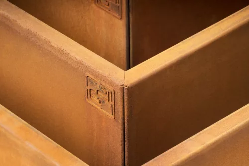 G21 Corten magaságyás, 70 × 32 × 70 cm