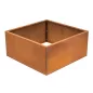 G21 Corten magaságyás, 70 × 32 × 70 cm