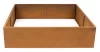 G21 Corten magaságyás, 132 × 32 × 132 cm.