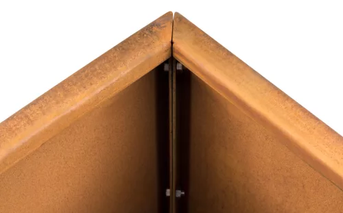 G21 Corten Square virágláda, 40 x 80 x 40 cm