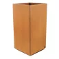 G21 Corten Square virágláda, 50 x 100 x 50 cm