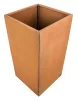 G21 Corten Square virágláda, 50 x 100 x 50 cm