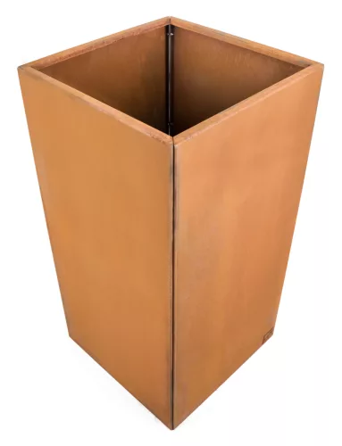 G21 Corten Square virágláda, 50 x 100 x 50 cm