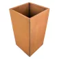 G21 Corten Square virágláda, 50 x 100 x 50 cm