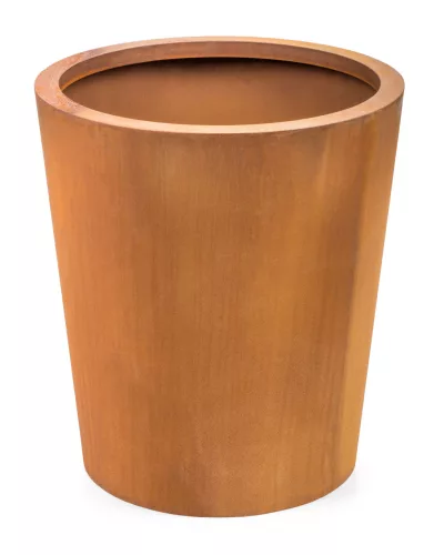 G21 Corten Round virágláda, 45 x 50 cm