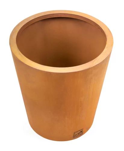 G21 Corten Round virágláda, 45 x 50 cm