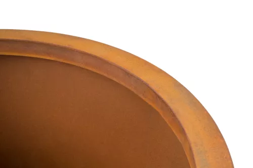 G21 Corten Round virágláda, 45 x 50 cm