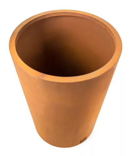 G21 Corten Round virágláda, 55 x 75 cm