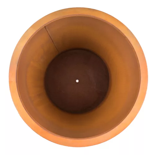 G21 Corten Round virágláda, 55 x 75 cm