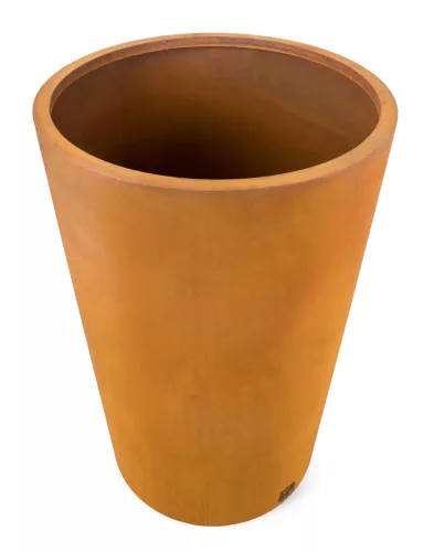 G21 Corten Round virágláda, 65 x 100 cm