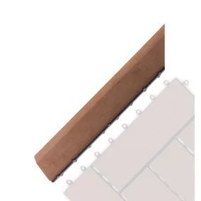   G21 Cseresznye átvezető profil a WPC burkolócsempékhez, 38,5 x 7,5 cm sarok (bal)