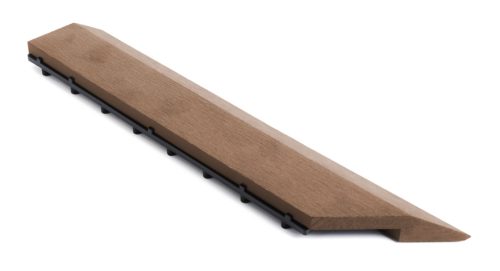 G21 Cseresznye átvezető profil a WPC burkolócsempékhez, 38,5 x 7,5 cm sarok (bal)