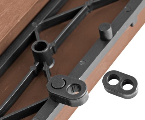 G21 Cseresznye átvezető profil a WPC burkolócsempékhez, 38,5 x 7,5 cm sarok (bal)