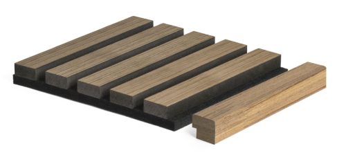 G21 záróprofil akusztikus panelhez, teak színben