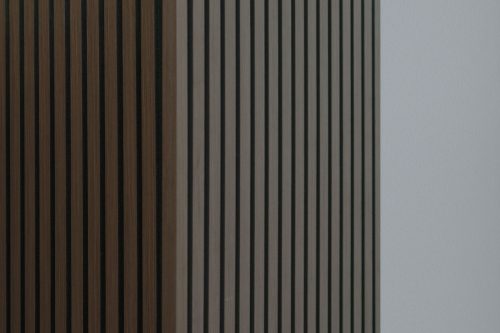 G21 záróprofil akusztikus panelhez, sötét dió színben