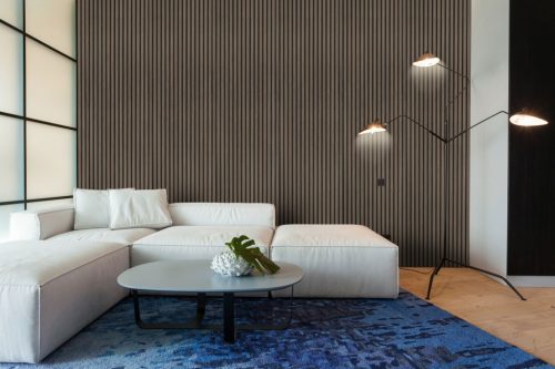 G21 záróprofil akusztikus panelhez, sötét dió színben