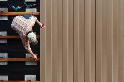 G21 kültéri burkolólap, 2,5 x 14,8 x 300 cm, Dark Wood, WPC