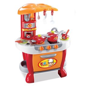   G21 játék - Kis szakécs gyerek konyha tartozékokkal, narancssárga