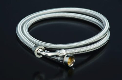 Melscher Flexibilis Mosógép Bekötő Cső - 3/4" - 3/4" Pipás - D17mm FGE34-34-200
