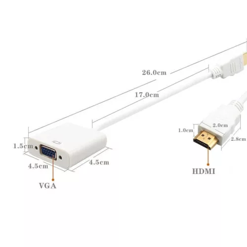 HDMI VGA átalakító kábel, HDMI VGA adapter