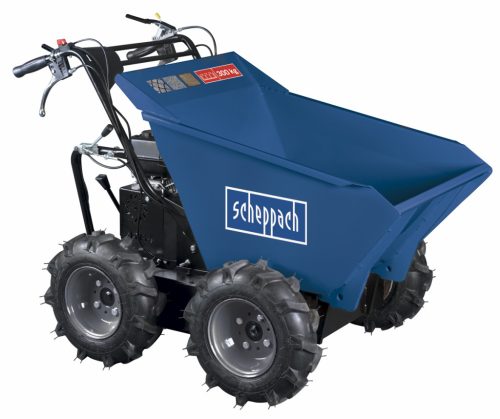 Scheppach DP 3000 - kerekes 4 x 4 meghajtású minidömper mechanikus billenéssel és 300 kg-os terheléssel