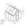 Palram - Canopia Multiline 6x6