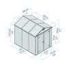 Palram - Canopia Skylight 6x8 antracit