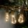 Garden of Eden Szolár LED fényfüzér - villanykörte design - 30 LED - 180 cm (11742)