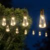 Garden of Eden Szolár LED fényfüzér - villanykörte design - 30 LED - 180 cm (11742)