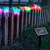 LED szolár fényfüzér - pillangó - 2,9 m - 10 színes LED