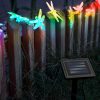 LED szolár fényfüzér - szitakötő - 2,9 m - 10 színes LED