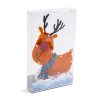 Family LED-es PVC ablakdekor - rénszarvas - 28 x 17 cm - 3 x AAA