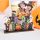 Halloween-i polc dekoráció fából - "Happy Halloween" - 17 x 10 x 4 cm