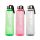 Sport kulacs - műanyag, átlátszó - 550 ml - 3 színben