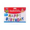 Family 3D Születésnapi "Happy Birthday" lufi - többszínű - 33 cm