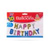 Family 3D Születésnapi "Happy Birthday" lufi - többszínű - 33 cm