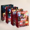 Family Ajándéktasak - 10 színes LED, papír - 265 x 127 x 330 mm - 4 féle / csomag