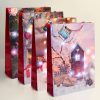 Family Ajándéktasak - 10 hidegfehér LED, papír - 330 x 102 x 457 mm - 4 féle / csomag