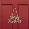 Family Karácsonyi dekoráció - "Merry Christmas" felirat - 20 x 12 cm - arany 58541A